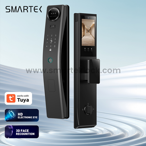 Smartek экономичная цифровая автоматическая дверь без ручки Tuya умная камера 3D распознавание лиц умный дверной замок