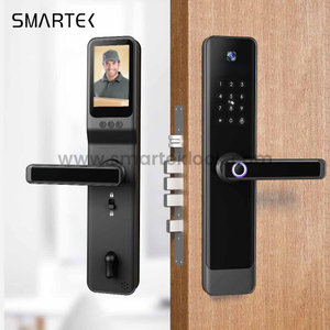 6068 Mortise Solid Aluminium Alloy Smart Electric Lock untuk Pintu Kayu dengan Cap Jari dan Apl TTLock