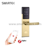Fechadura de porta inteligente avan&ccedil;ada Smartek ANSI Mortise Smart RFID TTlock Fechadura de porta de gerenciamento de aplicativo