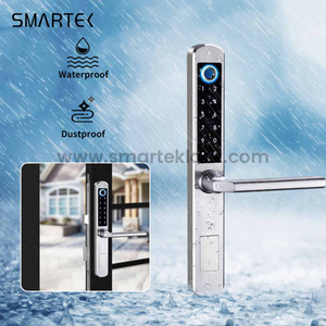 Smartek A210 قفل ذكي ببصمة الإصبع، قفل باب دخول بدون مفتاح WiFi، IP65 مقاوم للماء مع تطبيق TUYA