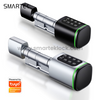 SMARTEK S1K Senha RFID Cart&atilde;o IC CHAVE TTLOCK APP BLE Fechadura de cilindro inteligente para substitui&ccedil;&atilde;o de cilindro mec&acirc;nico antigo