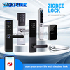 Fechadura de porta inteligente avan&ccedil;ada Smartek ANSI Mortise Smart RFID TTlock Fechadura de porta de gerenciamento de aplicativo