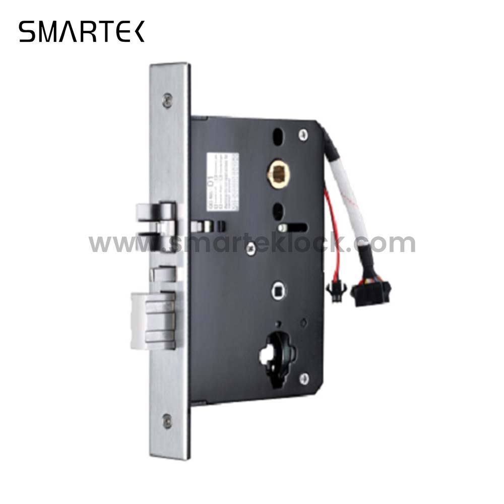 Fechadura de porta inteligente avan&ccedil;ada Smartek ANSI Mortise Smart RFID TTlock Fechadura de porta de gerenciamento de aplicativo