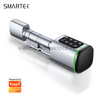 SMARTEK S1K Senha RFID Cart&atilde;o IC CHAVE TTLOCK APP BLE Fechadura de cilindro inteligente para substitui&ccedil;&atilde;o de cilindro mec&acirc;nico antigo