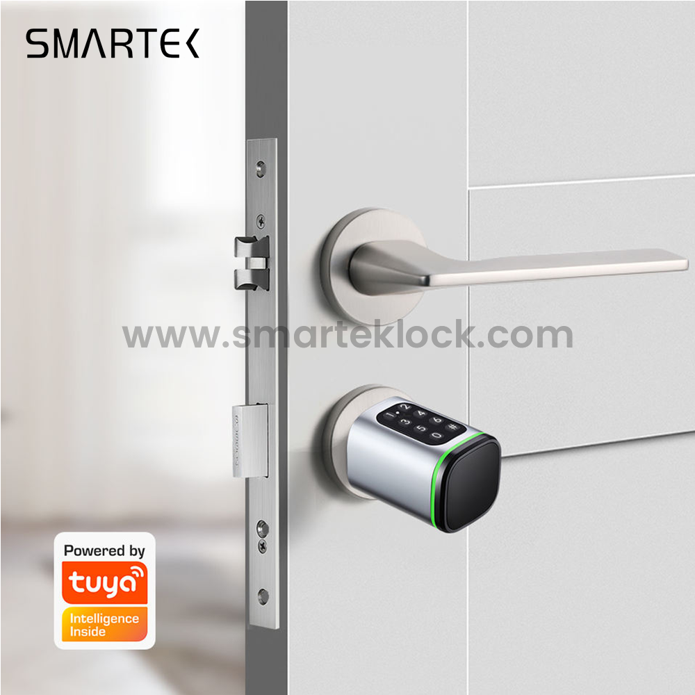 SMARTEK S1K Senha RFID Cart&atilde;o IC CHAVE TTLOCK APP BLE Fechadura de cilindro inteligente para substitui&ccedil;&atilde;o de cilindro mec&acirc;nico antigo